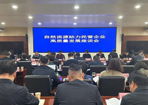 以自然资源力量推动民营经济高质量发展  湖北省自然资源厅召开民营企业座谈会